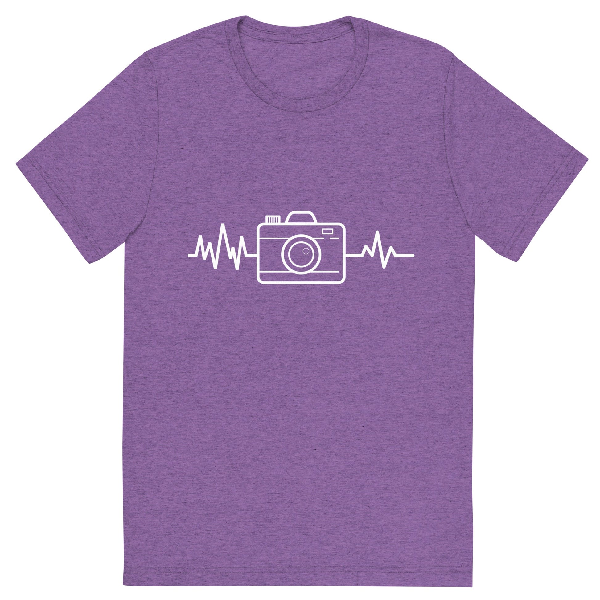 Camera Heartbeat Shirt, Gift for Photographer, Photographer Short Sleeve T-Shirt, Camera Shirt, Photographer Gift, Photographer T-Shirts, Heartbeat TeeShirt - ShopJeanPhotography.com