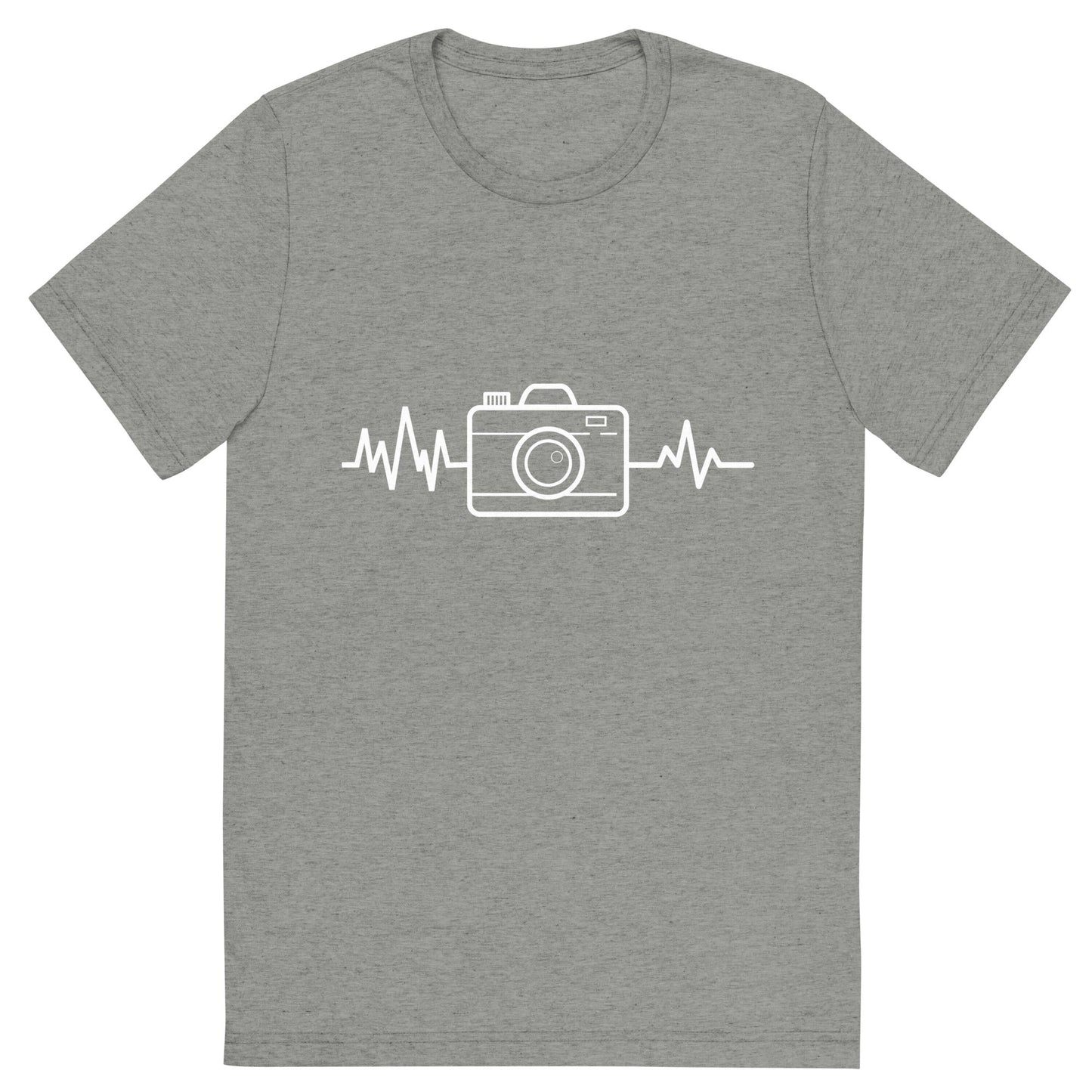 Camera Heartbeat Shirt, Gift for Photographer, Photographer Short Sleeve T-Shirt, Camera Shirt, Photographer Gift, Photographer T-Shirts, Heartbeat TeeShirt - ShopJeanPhotography.com