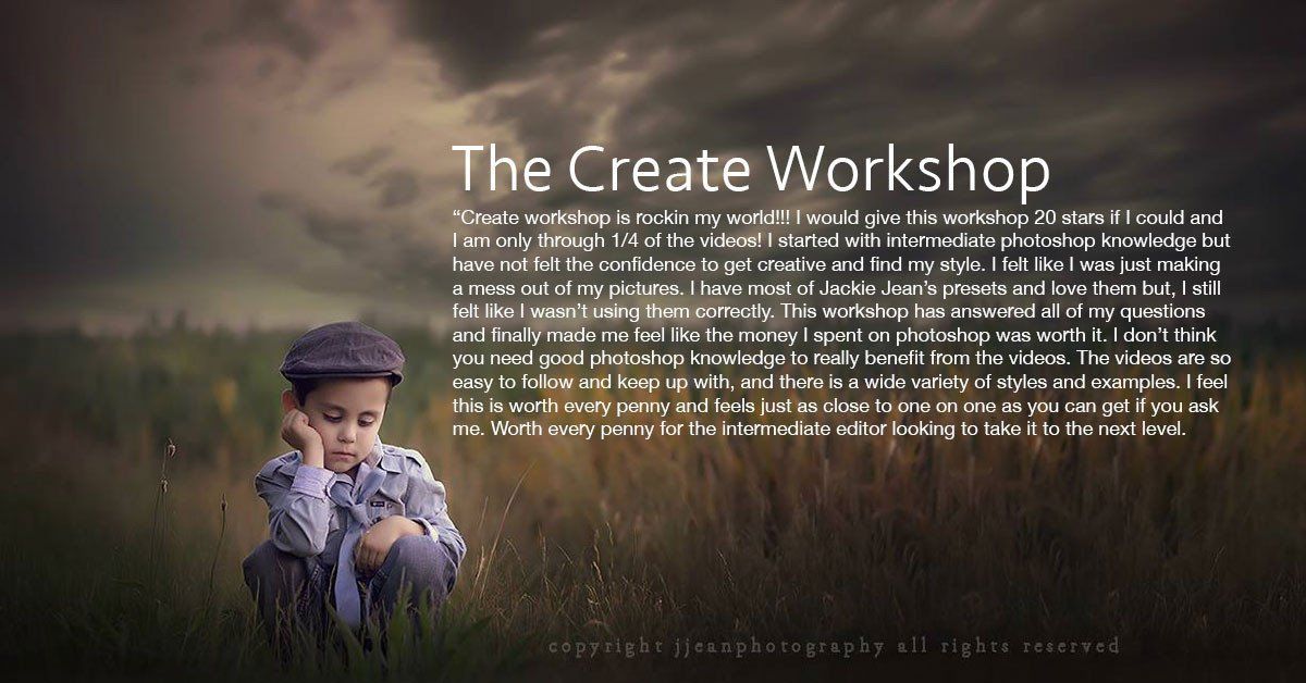 The Create Workshop - ShopJeanPhotography.com